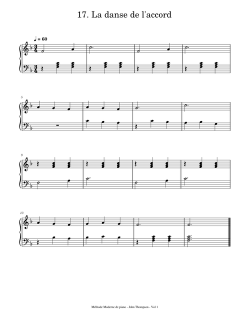 17 La danse de l'accord - John Thompson