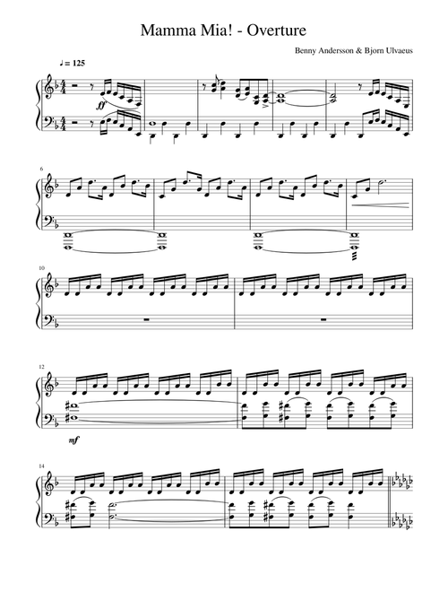 Mamma Mia! - Overture