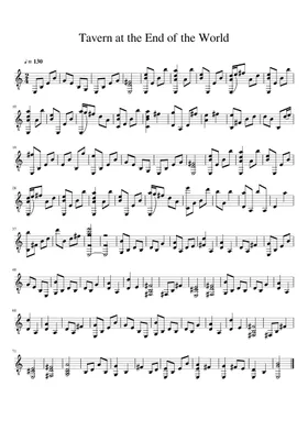 Tavern sheet music by kotttttttt | Play, print, and download Tavern sheet music by kotttttttt | Play, print, and download