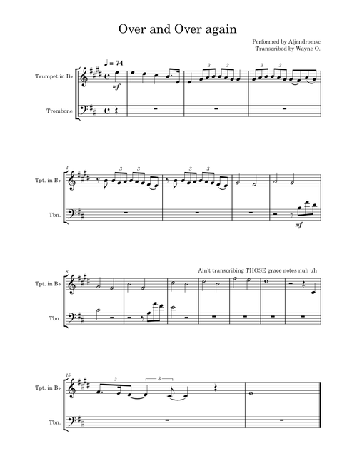 Over and Over again (From "Would You Fall in Love with Me Again" – Jorge Rivera-Herrans)