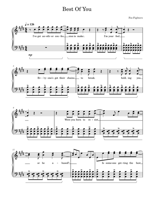 Best Of You - Foo Fighters