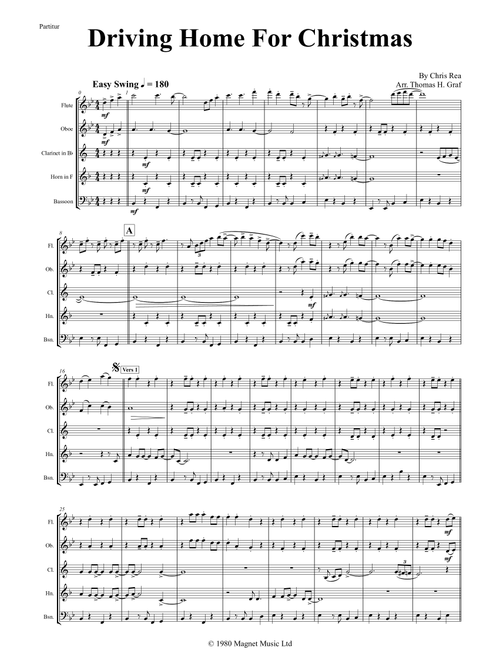 Driving Home For Christmas (Arr. Thomas H. Graf) - Chris Rea (Woodwind Ensemble)