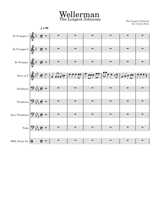 Wellerman for Brass Ensemble
