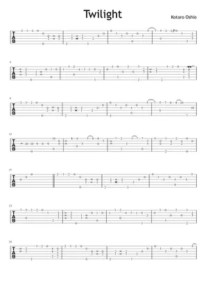 Twilight kotaro Oshio Sheet Music for Clarinet other (Solo Twilight kotaro Oshio Sheet Music for Clarinet other (Solo