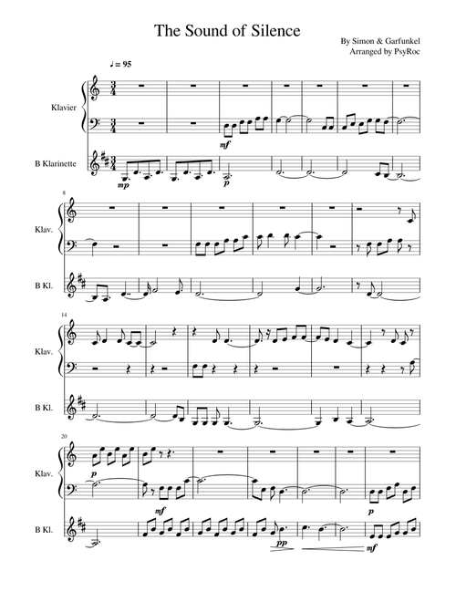 The Sound of Silence (Piano-Clarinet)