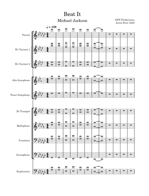 Beat It - Michael Jackson - (Jason Dyer)