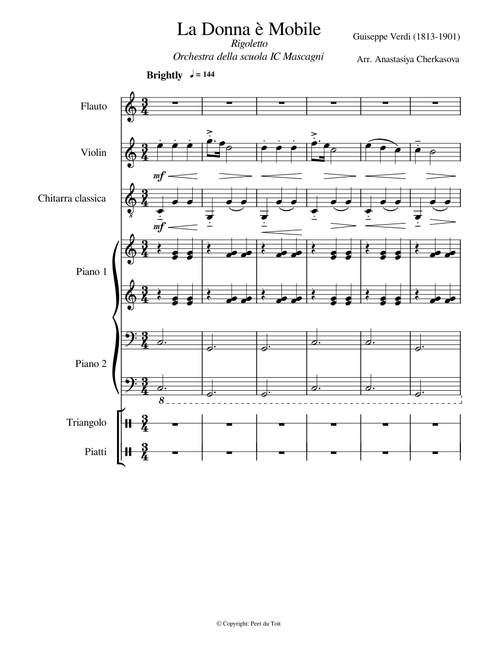 La donna è mobile – Giuseppe Verdi