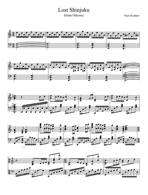 Lost Shinjuku / Lost Capital Piano