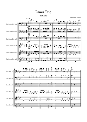 Power Trip By J. Cole percussion arrangement Sheet Music for Piano