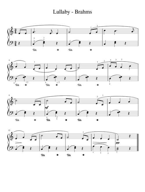 Lullaby - Brahms