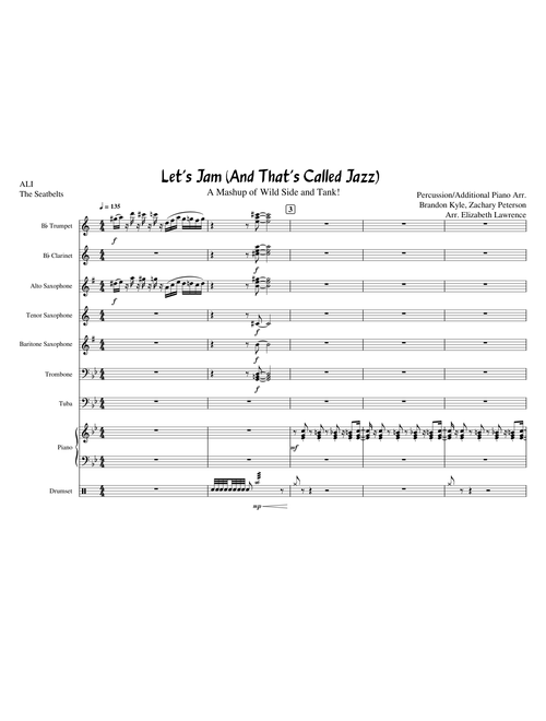 Wild Side X Tank! (Beastars X Cowboy Bebop) Mashup for Jazz Band