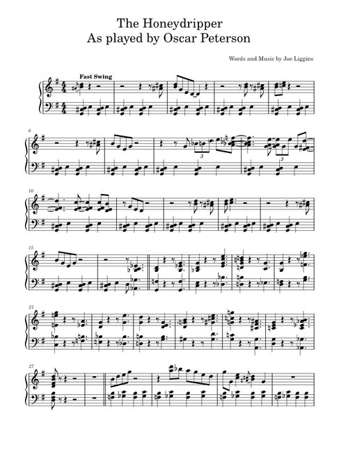 The Honeydripper – Oscar Peterson Trio