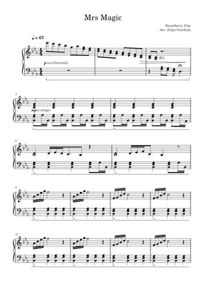 Mrs Magic – Strawberry Guy (intro) Sheet Music for Piano (Solo ...