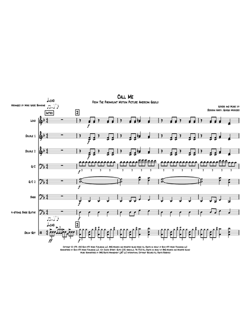 Call Me (Arr. Mark Wade Simmons) - Blondie (Steel Drum Band)