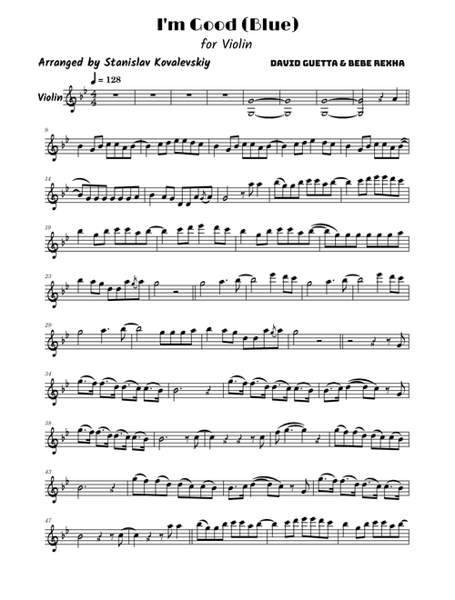 I'm Good (Blue) – David Guetta & Bebe Rexha (Violin Cover by Stanislav Kovalevskiy)
