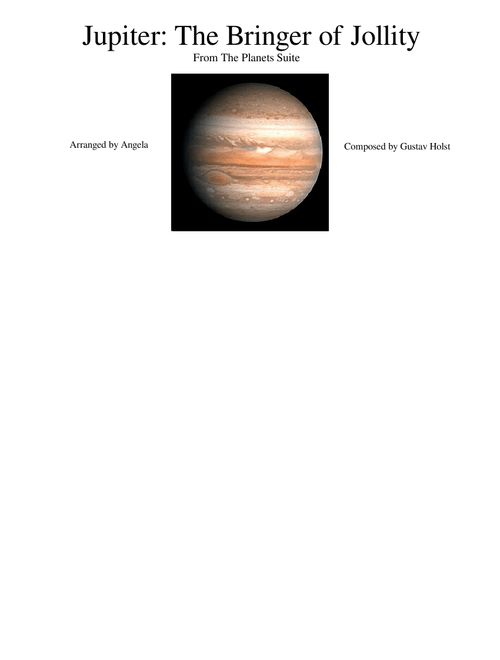 (WIP) From The Planets: Jupiter- The Bringer of Jollity