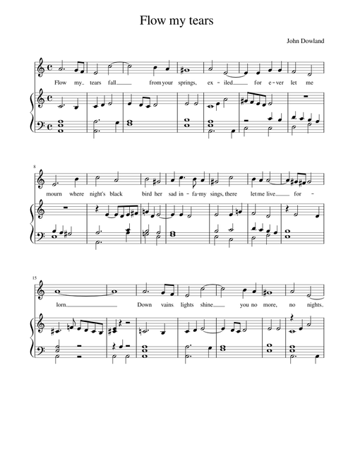 Flow my Tears – John Dowland