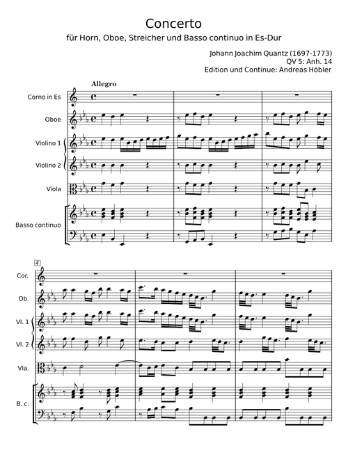 Flute Concerto In G Major - Johann Joachim Quantz