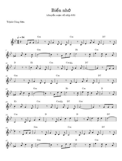 Bien nho - Trịnh Công Sơn
