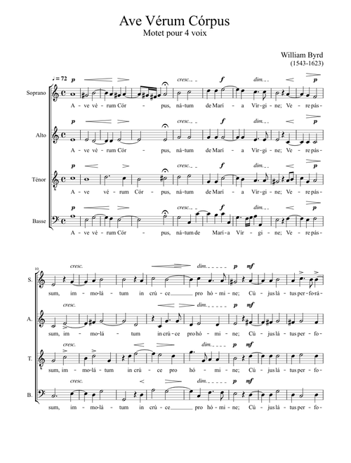 Ave Verum Corpus - William Byrd