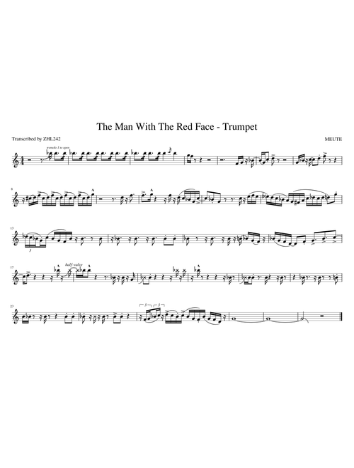 The Man with the Red Face - MEUTE