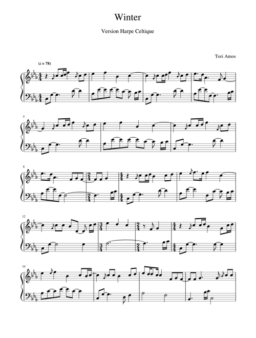 Winter – Tori Amos - Celtic Harp
