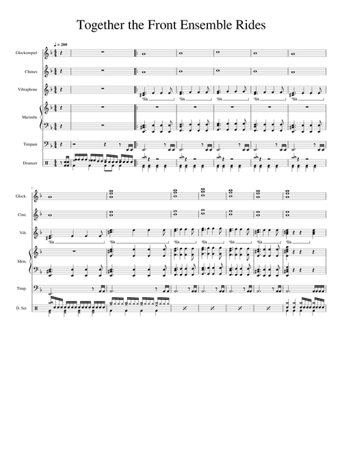 Together, We Ride! – Front Ensemble