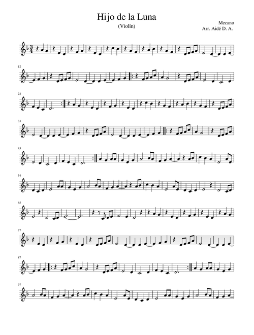 Hijo de la luna (violín)