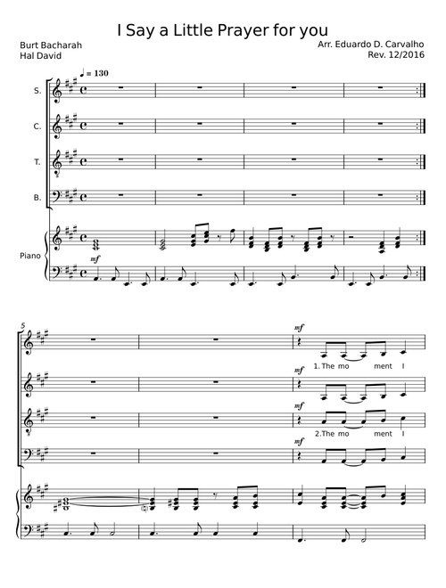 I Say a Little Prayer - Burt Bacharach