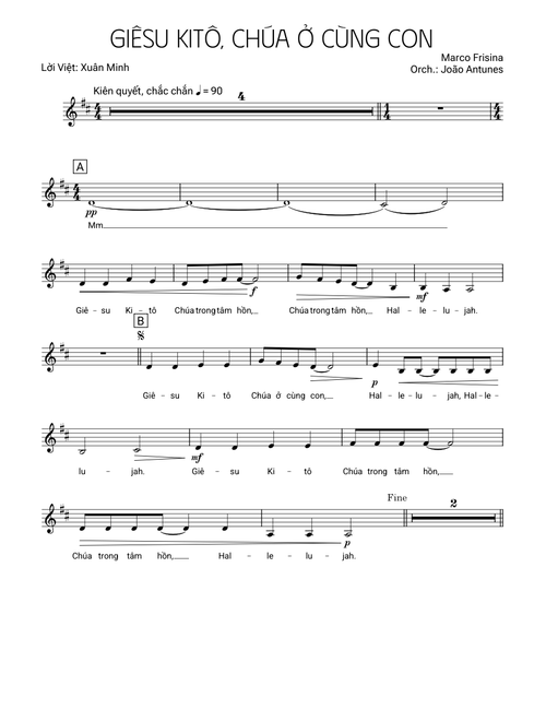 Giêsu Kitô Chúa Ở Cùng Con - Alto
