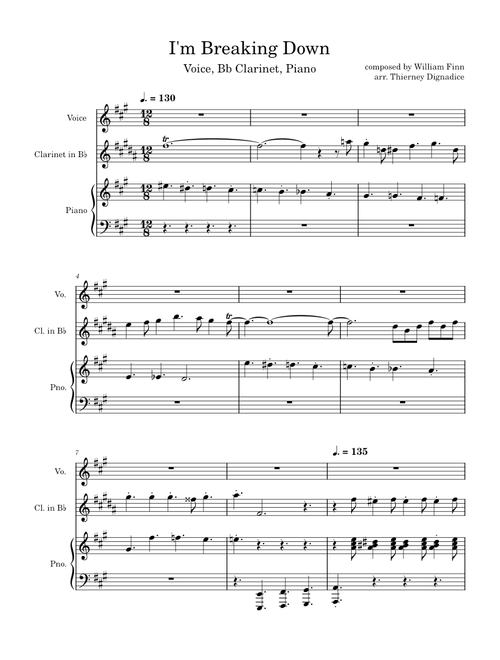 I'm Breaking Down – William Finn