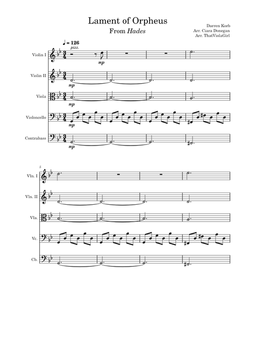 Lament of Orpheus