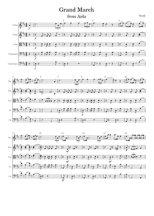 Grand March (from Aida) – Giuseppe Verdi Sheet Music for Piano