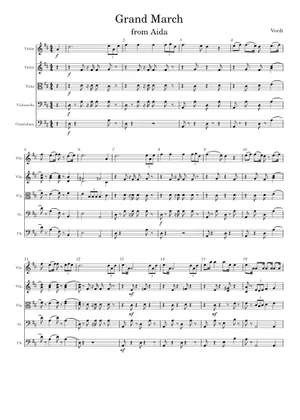 Grand March (from Aida) – Giuseppe Verdi Sheet Music for Piano Grand March (from Aida) – Giuseppe Verdi Sheet Music for Piano