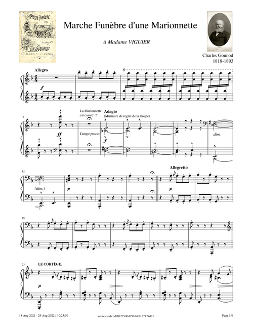 Marche Funèbre d'une Marionnette – Charles Gounod