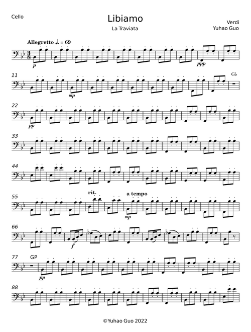 Libiamo - Giuseppe Verdi