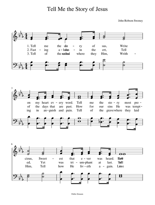 Tell me the story of Jesus - John R. Sweney