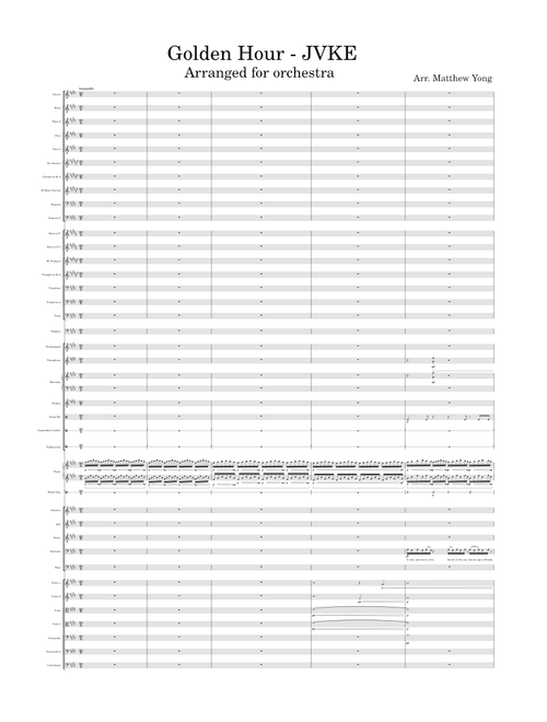 Golden Hour - JVKE - Arranged for Orchestra