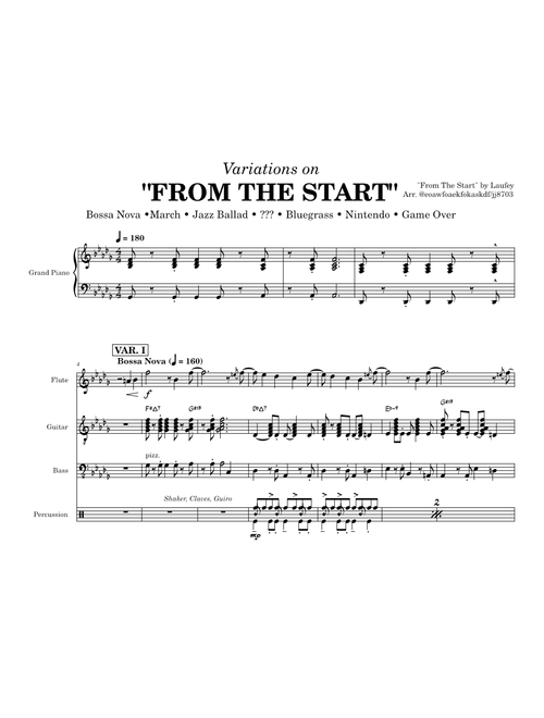 From The Start – Laufey "From The Start" but in 7 different styles