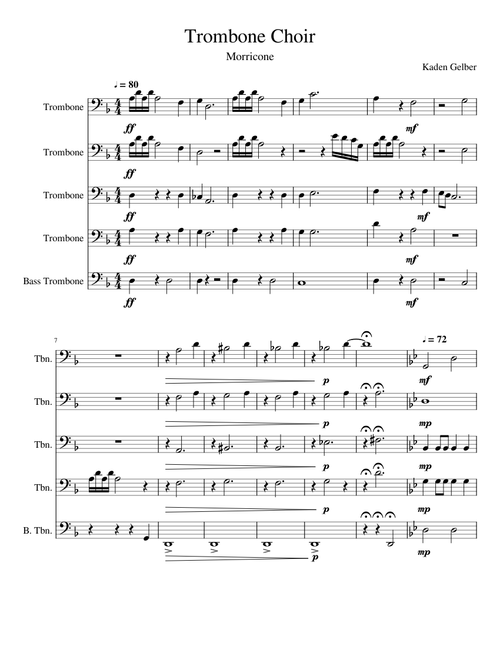Trombone Choir-Morricone-