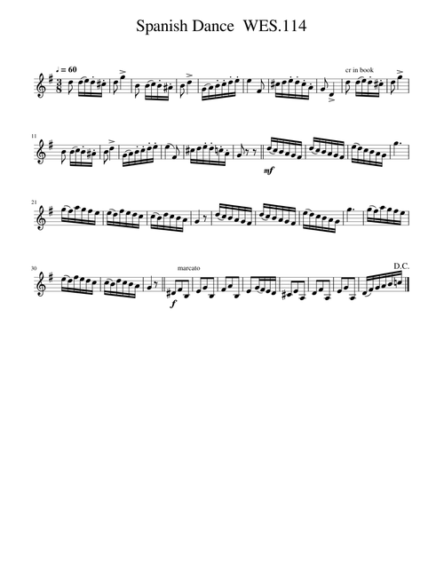 Spanish Dance WES.114