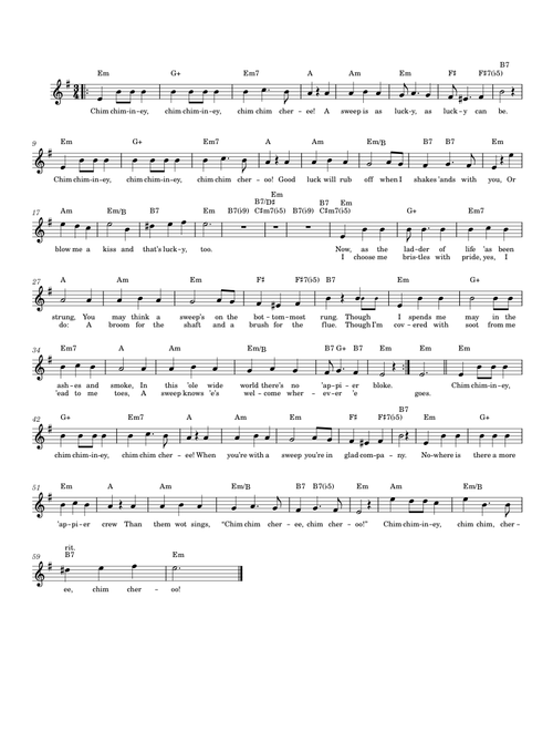 Mary poppins - chim chim cher-ee – Misc Soundtrack