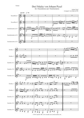 Free Johann Christoph Pezel sheet music | Download PDF or print on Free Johann Christoph Pezel sheet music | Download PDF or print on