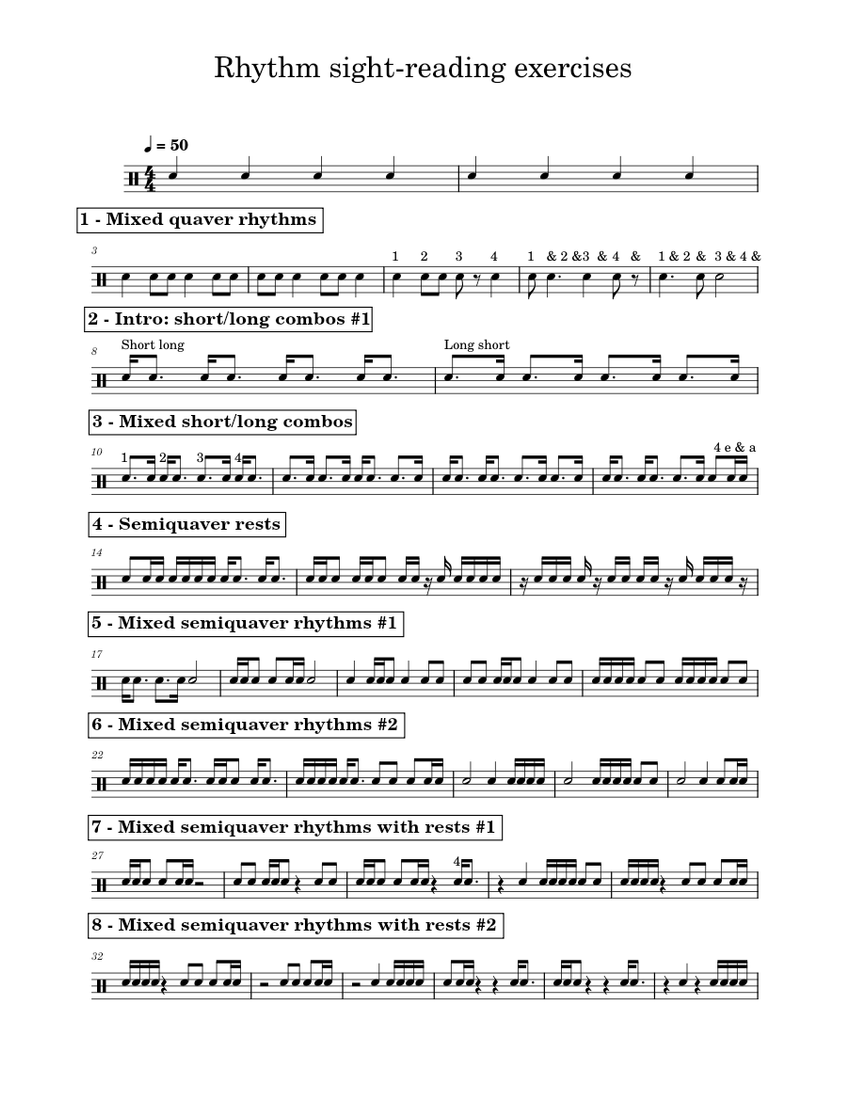 Snare drum sight reading outlet
