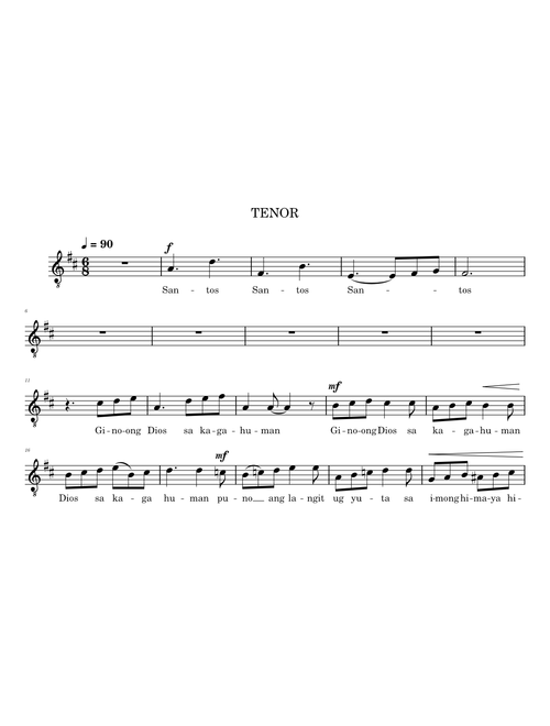 Santos - 11th mass (TENOR)