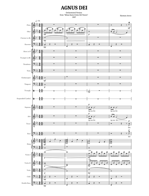 Agnus Dei (Orchestrated Version) by Harmon Arceo from Missa Santo Cristo Del Tesoro
