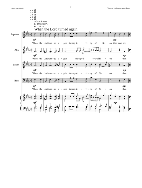 When the Lord turned again - Adrian Batten