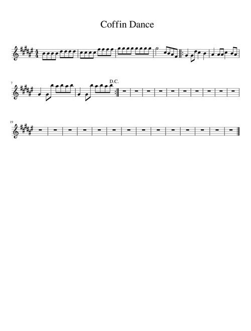 Coffin Dance (tenor sax)