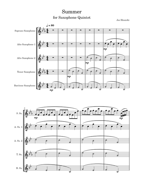Summer – Joe Hisaishi