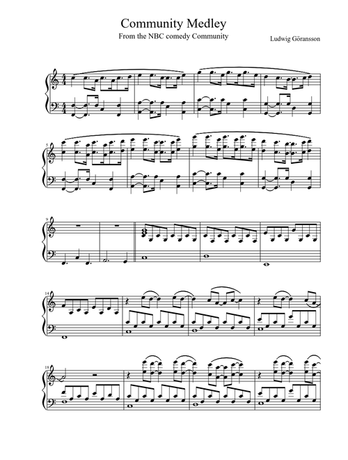 Community Medley (work in progress)
